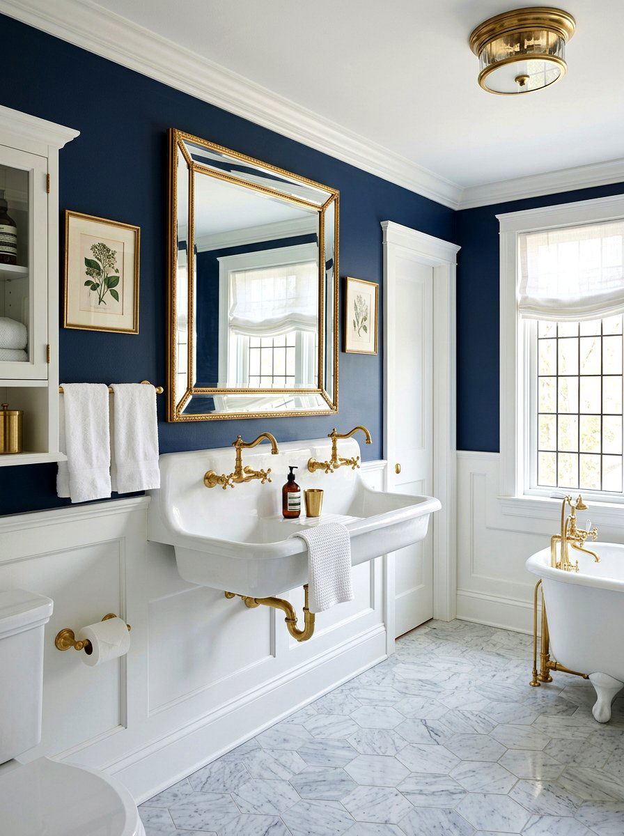 Brass Faucet Trough Sink - 30 trough sink bathroom ideas