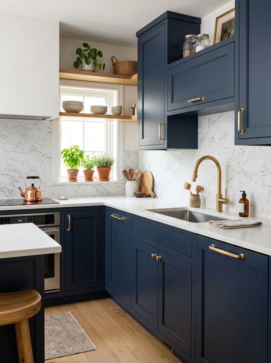 Brass Fixture Small Kitchen - 30 small kitchen ideas