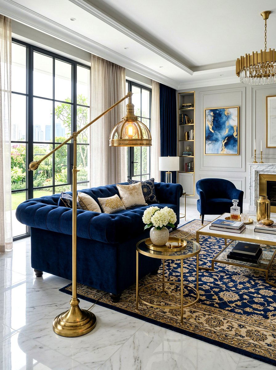 Brass Floor Lamp - 30 collected lamp lighting ideas