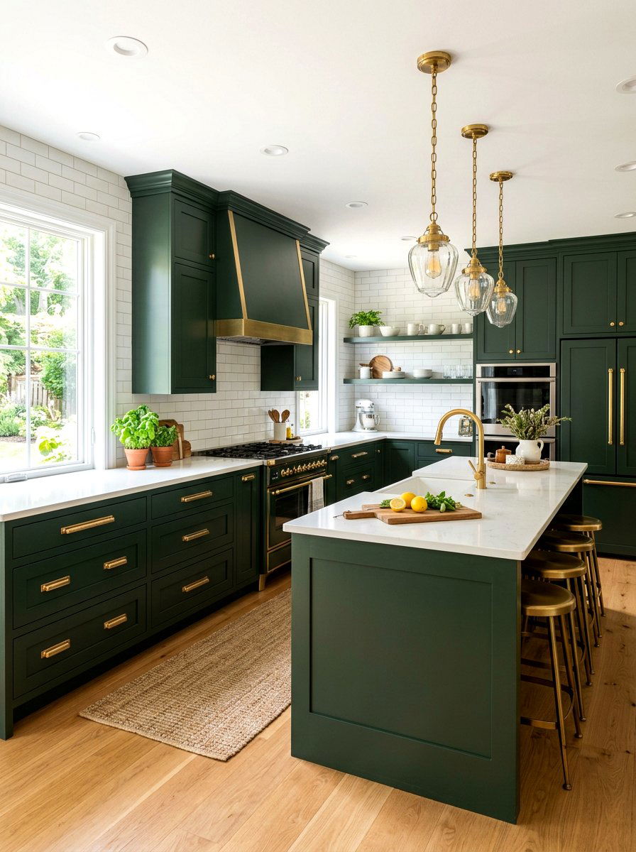 Brass Hardware Accents - 30 transitional decor ideas
