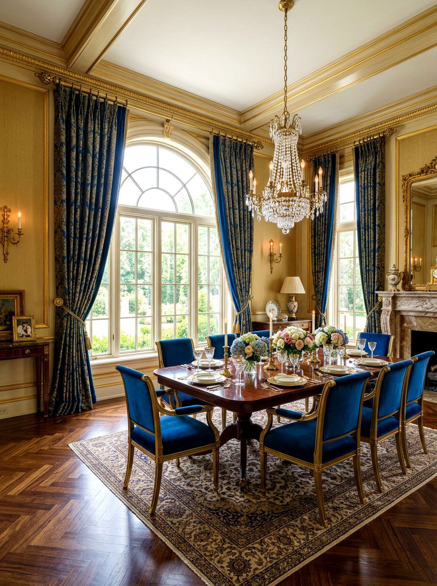 Brass Hardware Curtain Rods - 30 dining room drapery ideas