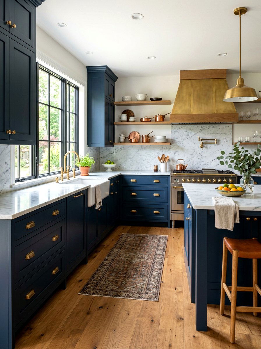 Brass Hardware Kitchen - 30 traditional kitchen ideas