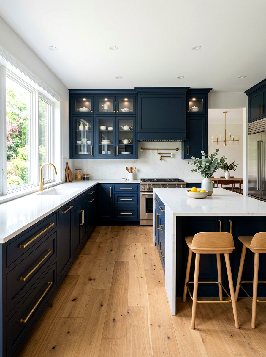Brass Hardware Kitchen Cabinets - 30 tiny galley kitchen ideas
