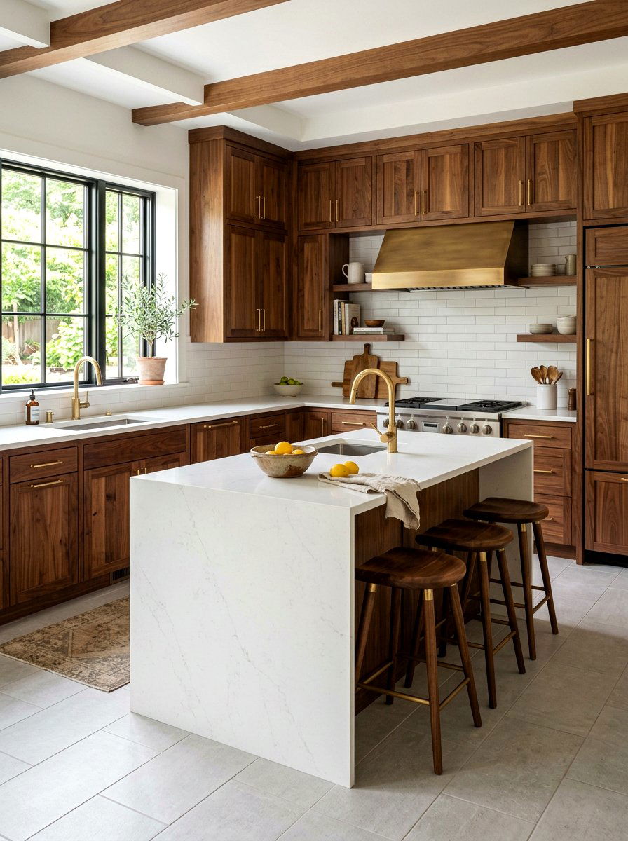 Brass Hardware Wood Cabinets - 30 unlacquered brass kitchen ideas