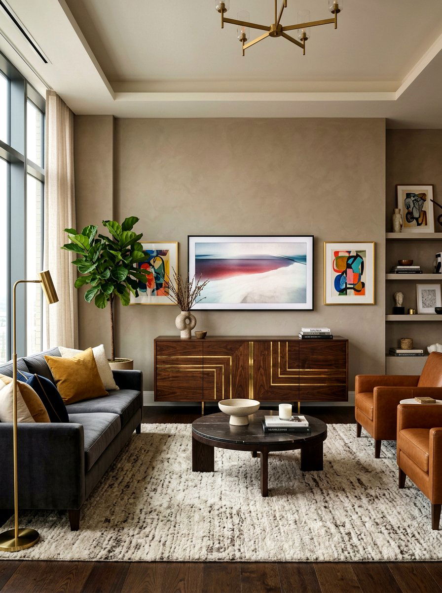 Brass Inlay Cabinetry - 30 polished metal decor ideas