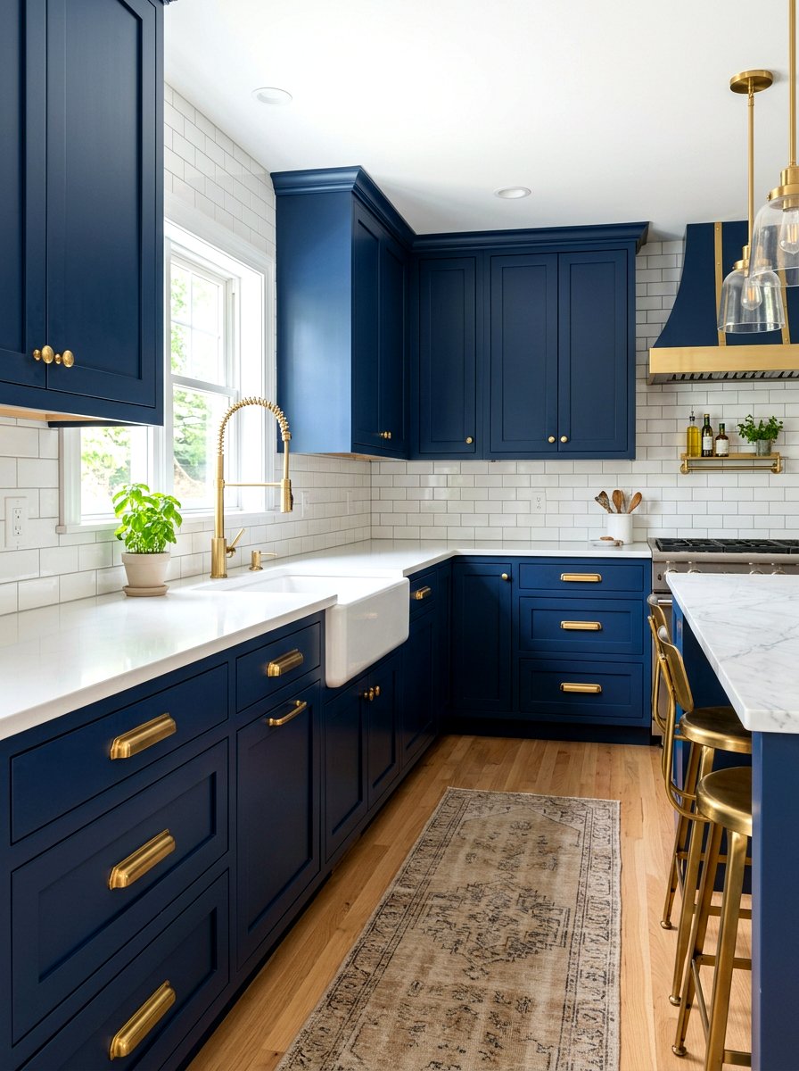 Brass Kitchen Hardware - 30 social media kitchen ideas