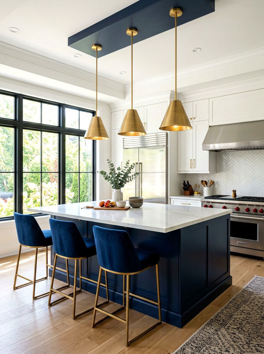 Brass Kitchen Pendant - 30 kitchen lamp styling ideas