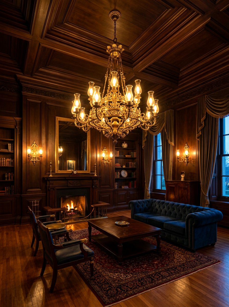 Brass Lighting Fixtures - 30 old money lounge ideas
