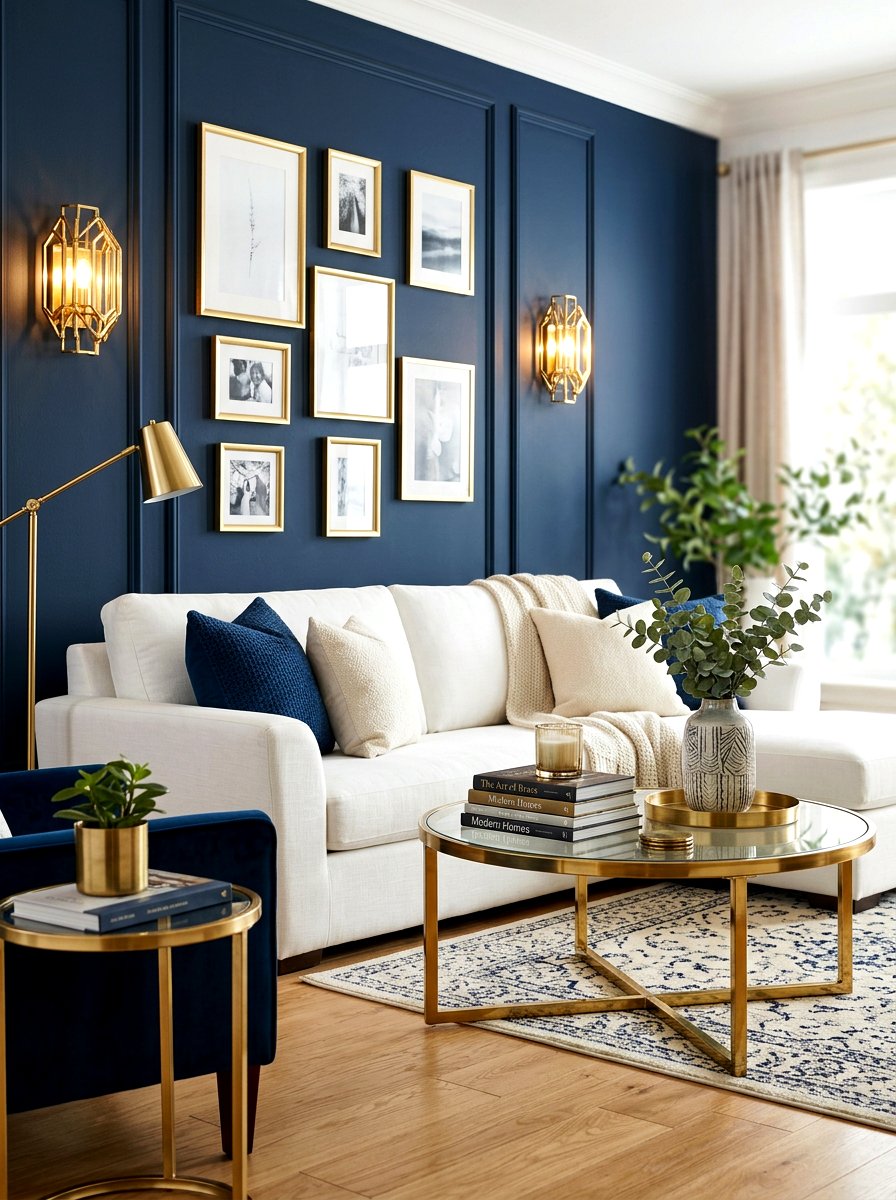 Brass Living Room Accents - 30 updated traditional living room ideas