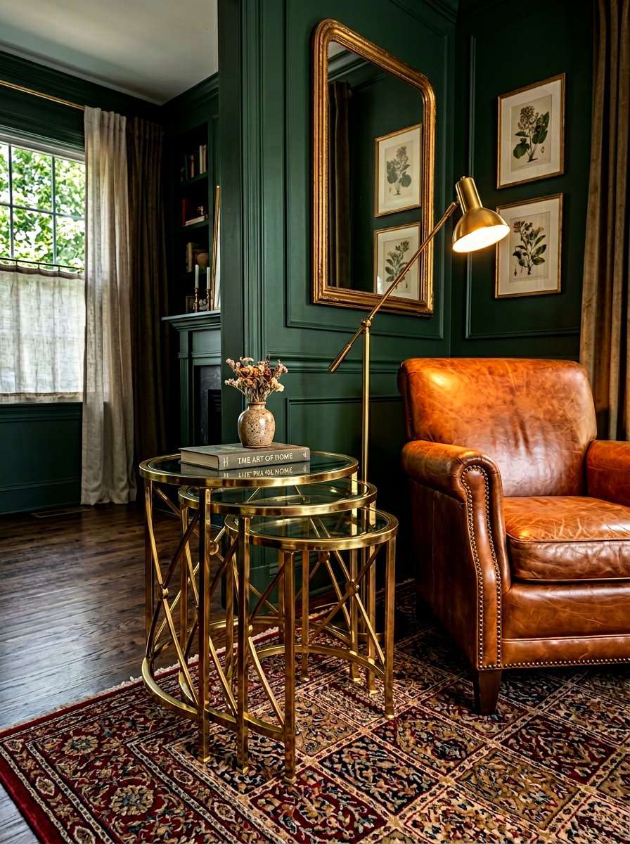 Brass Nesting Table - 30 nesting table ideas