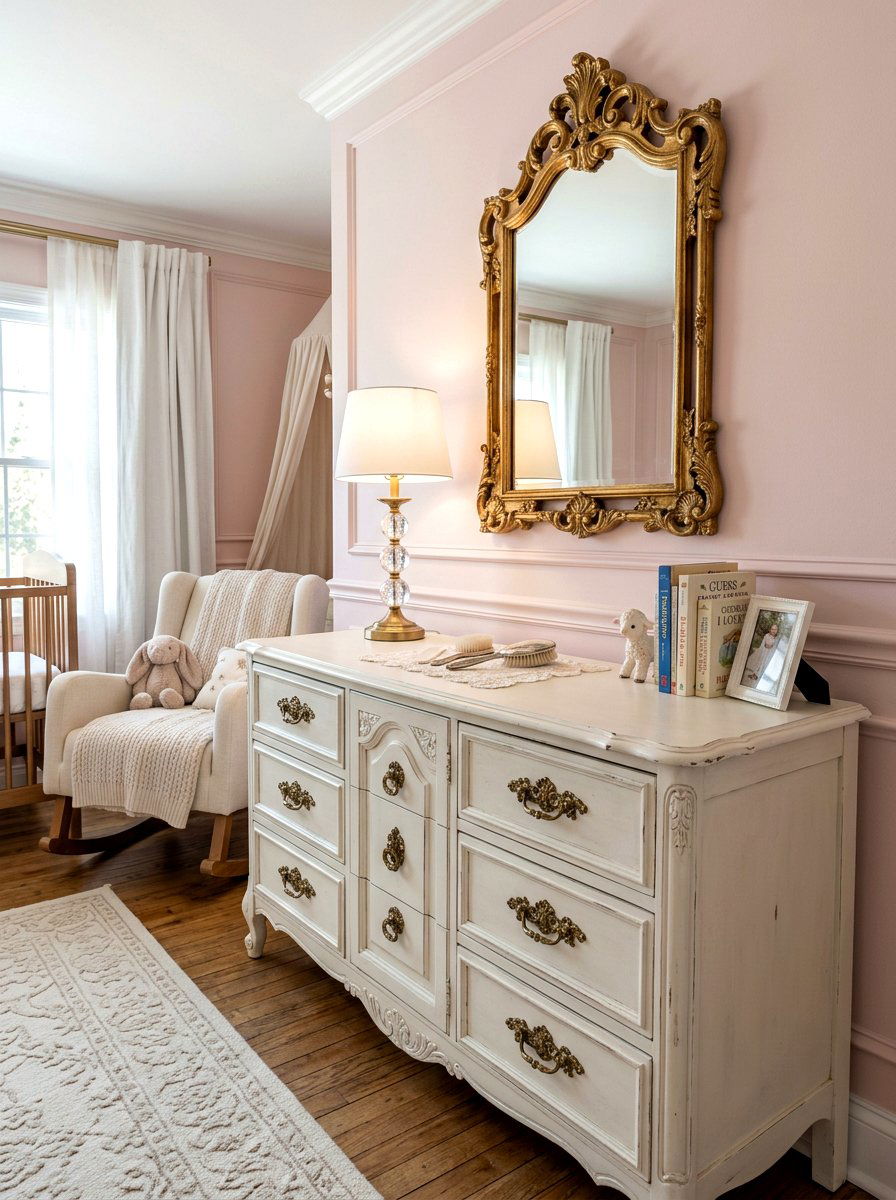 Brass Nursery Hardware Details - 30 English nursery decor ideas