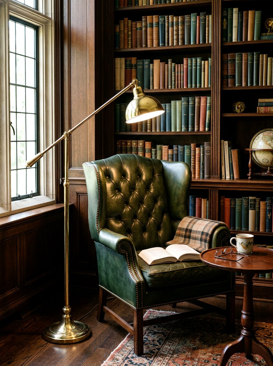 Brass Pharmacy Floor Lamp - 30 floor lamp corner ideas