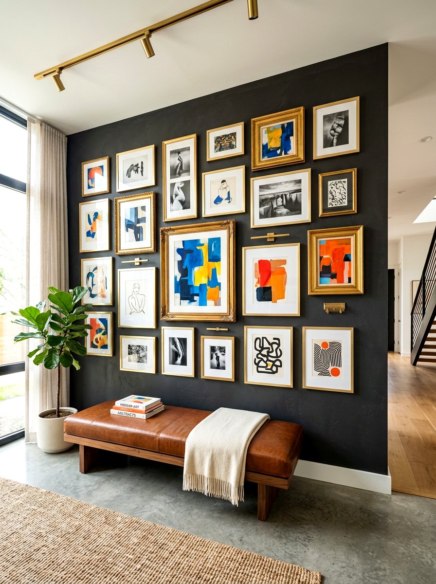 Brass Picture Frame - 30 brass decor ideas
