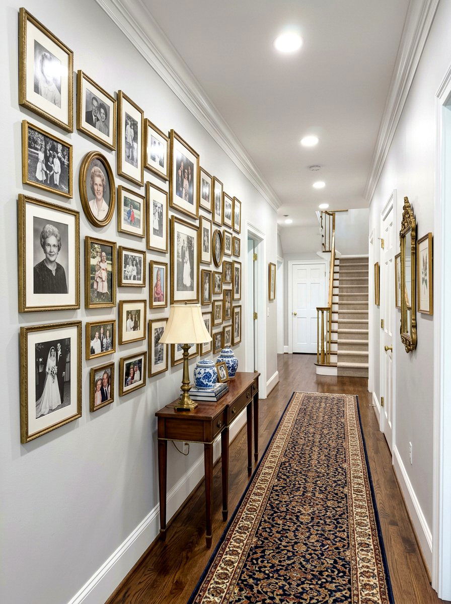 Brass Picture Frames - 30 grandma chic decor ideas
