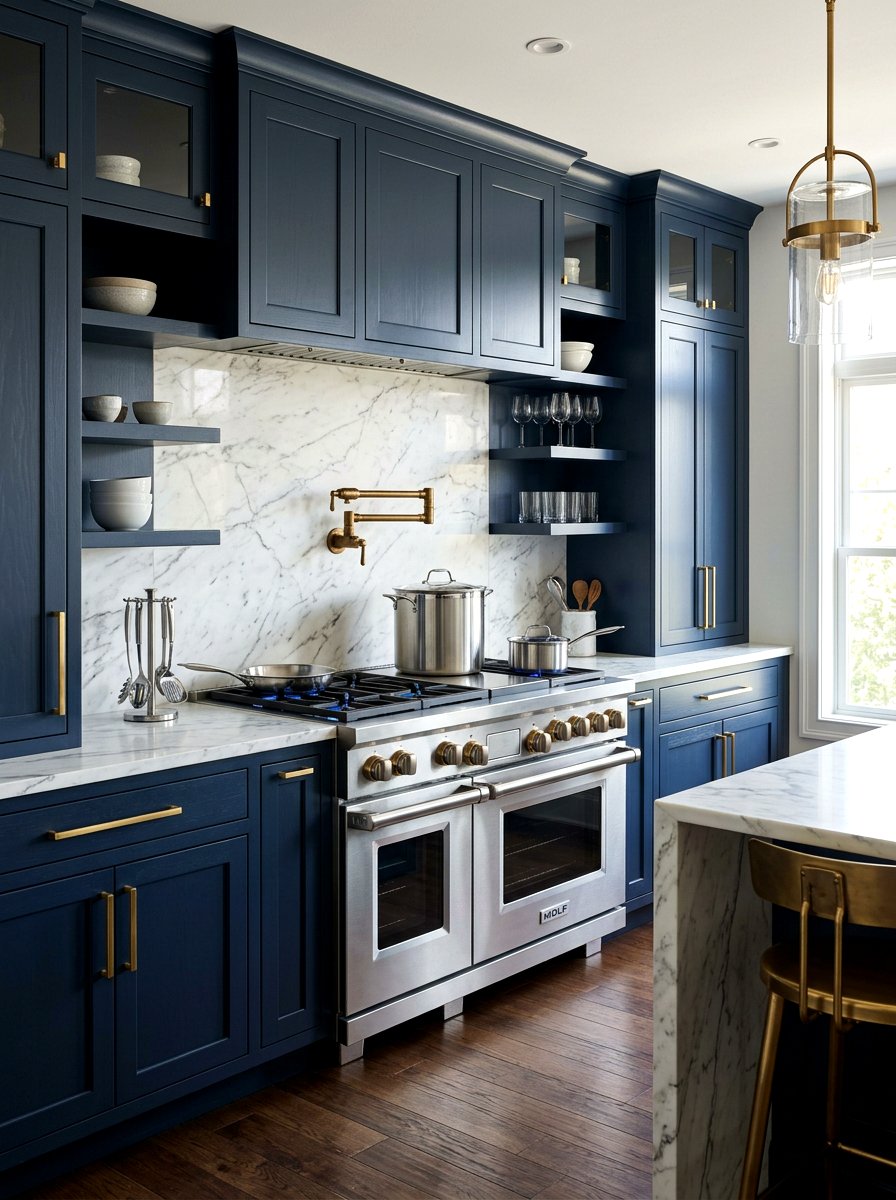 Brass Pot Filler - 30 pot filler kitchen ideas