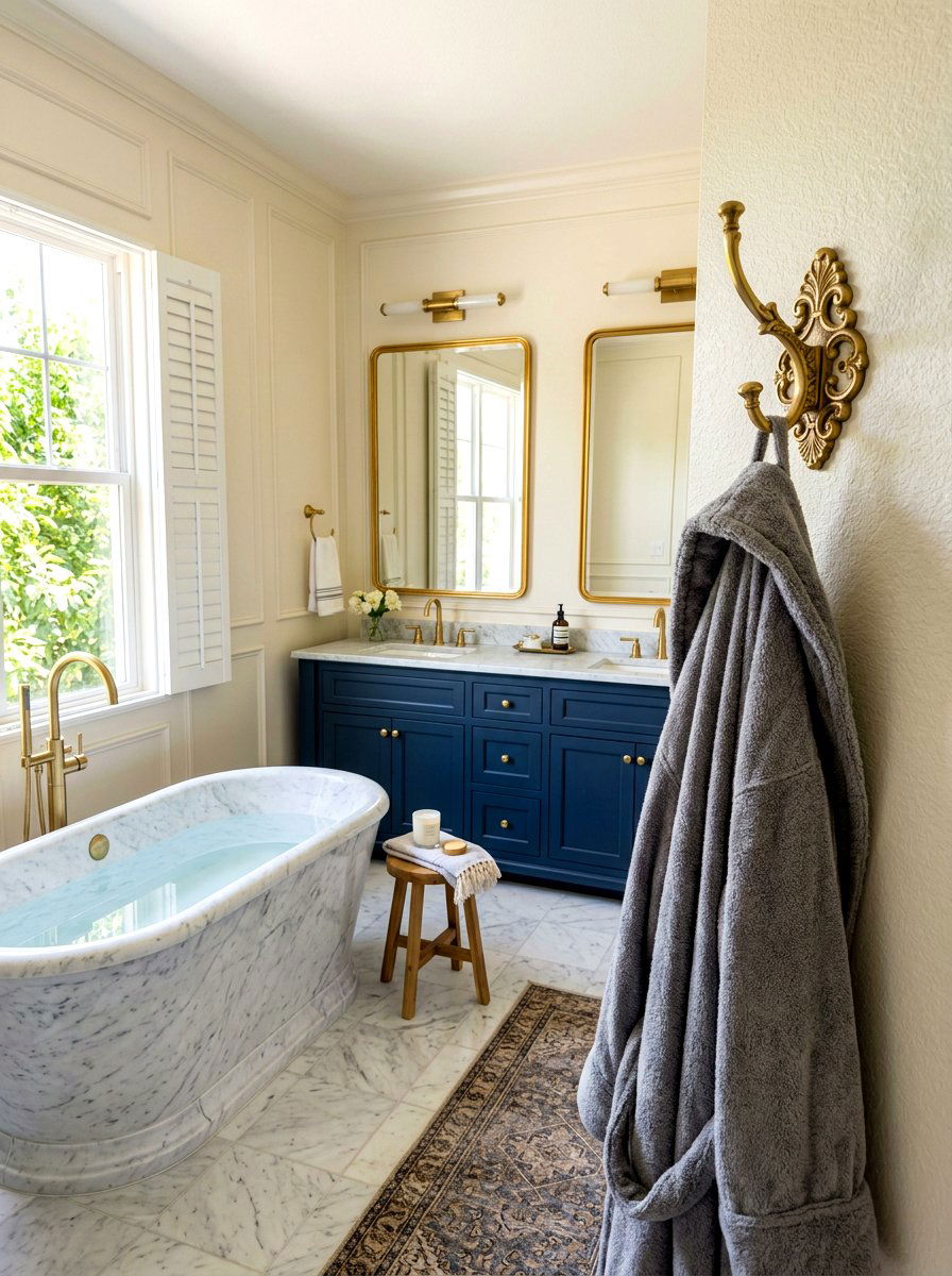 Brass Robe Hook - 30 robe hook bathroom ideas