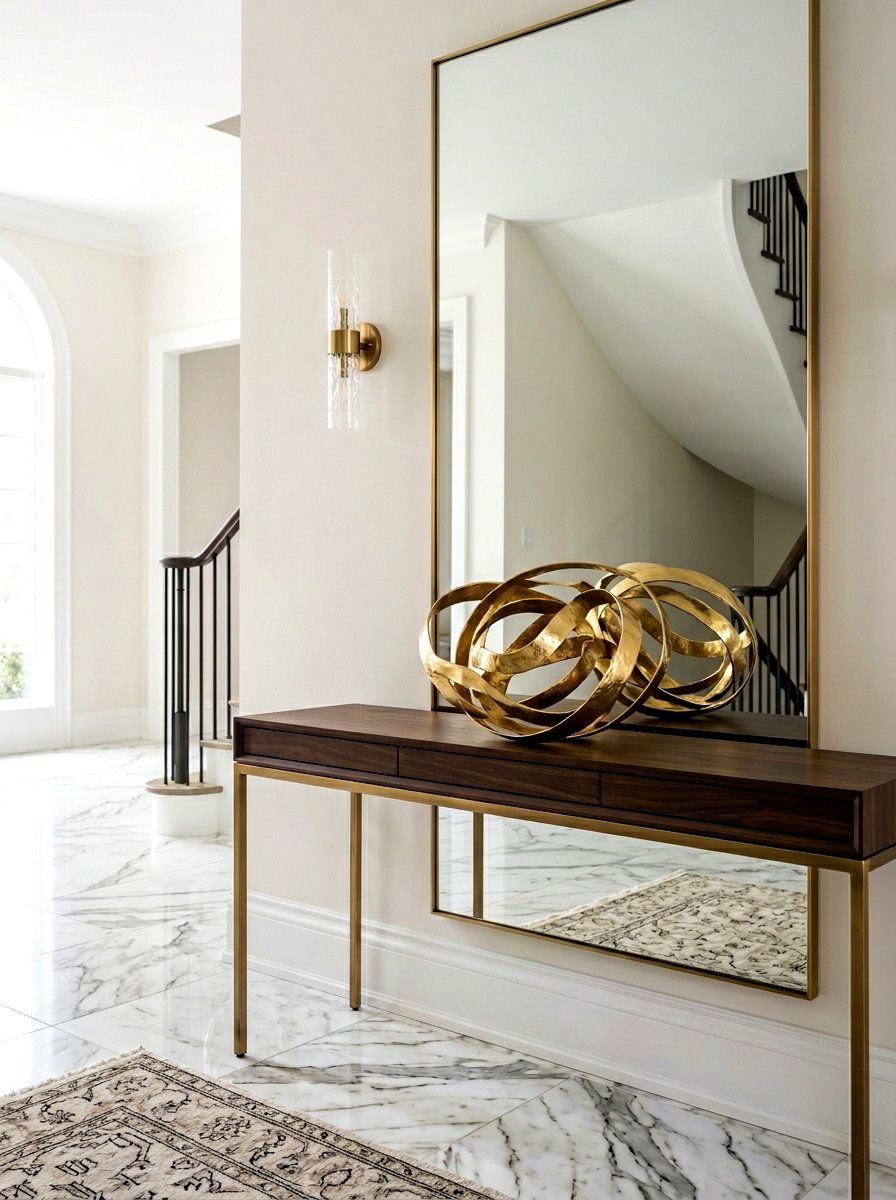 Brass Sculptural Ribbon Bowl - 30 sculptural bowl decor ideas