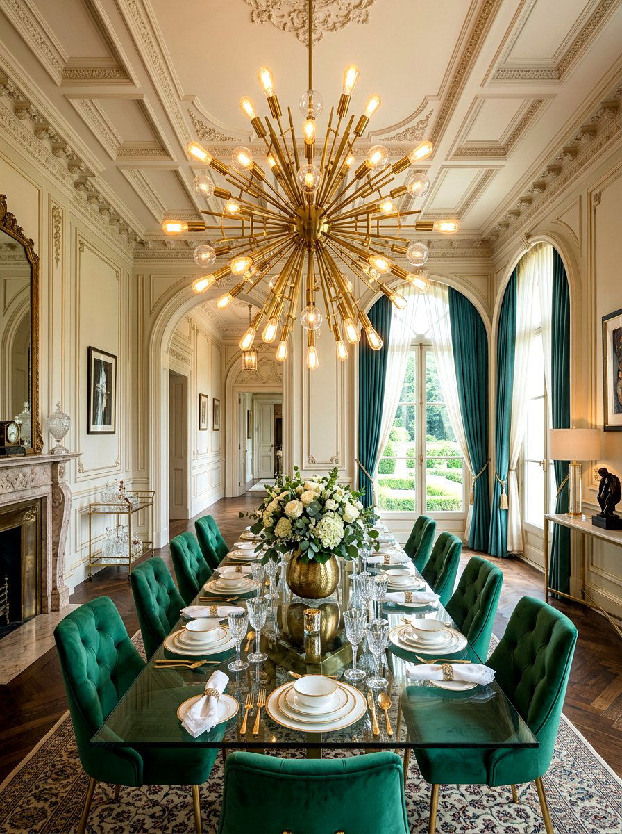 Brass Sputnik Cluster - 30 pendant light cluster ideas