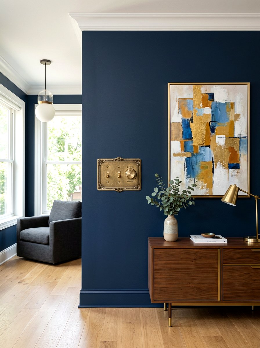 Brass Switch Plate - 30 brass decor ideas