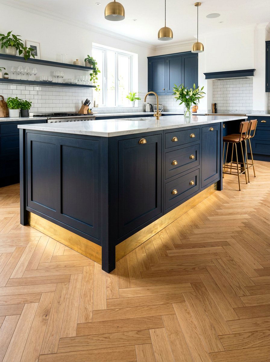 Brass Toe Kick Kitchen - 30 unlacquered brass kitchen ideas