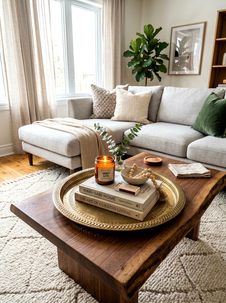 Brass Tray - 30 brass decor ideas