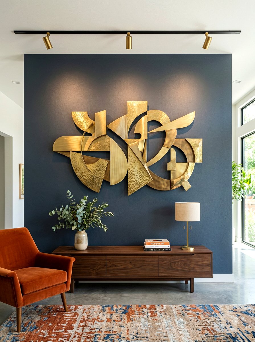 Brass Wall Art - 30 brass decor ideas