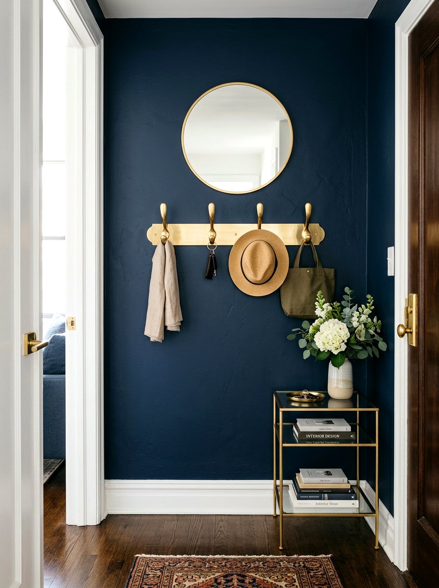 Brass Wall Hook Rail - 30 coat rack ideas