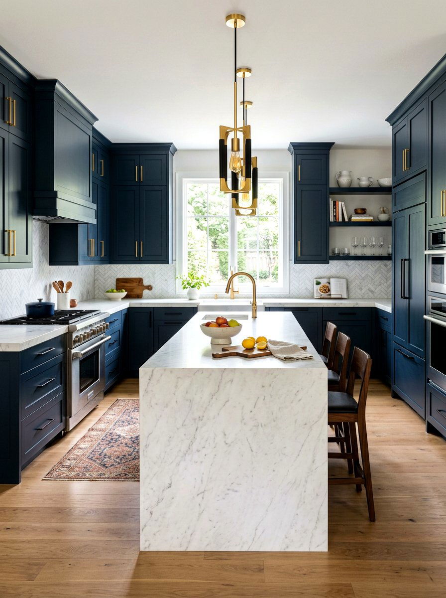 Brass and Black Kitchen Hardware - 30 kitchen hardware mix ideas
