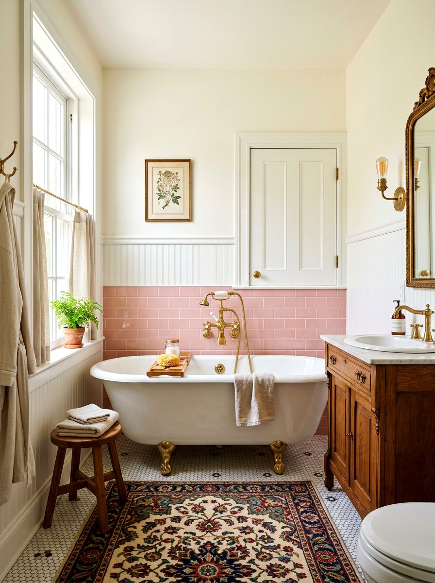 Brass bathroom tub faucet - 30 alcove tub styling ideas