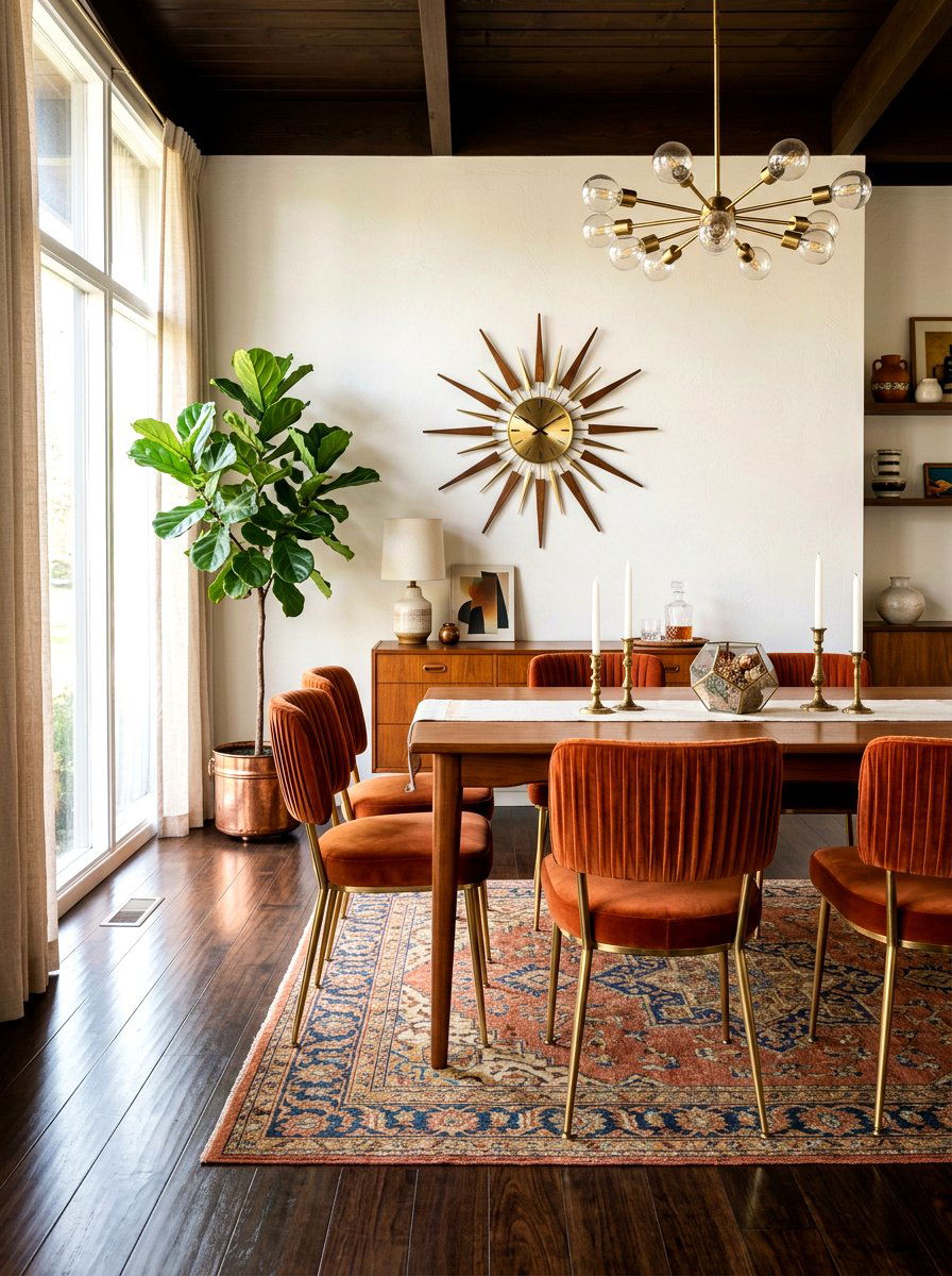 Brass leg pleated chair - 30 pleated dining chair ideas