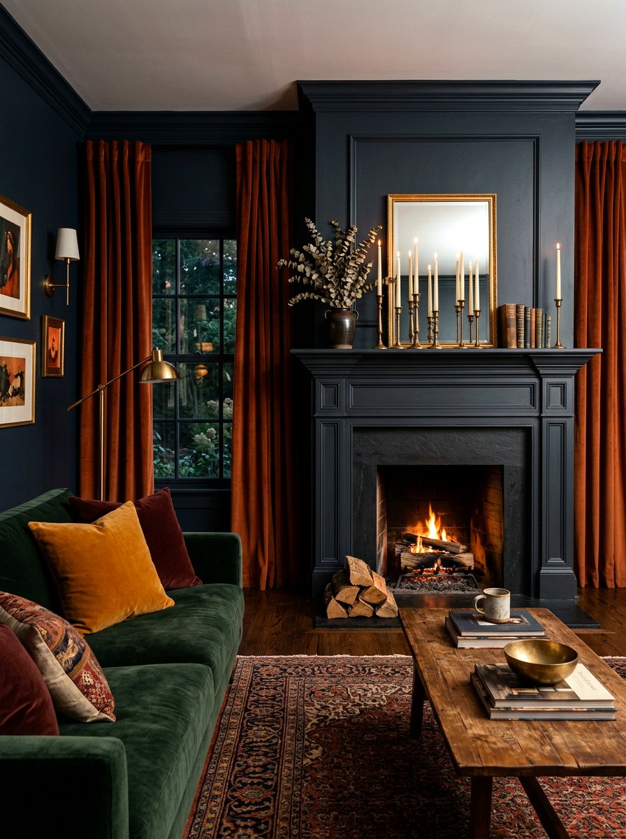 Brass taper holders - 30 mantel shelfie ideas