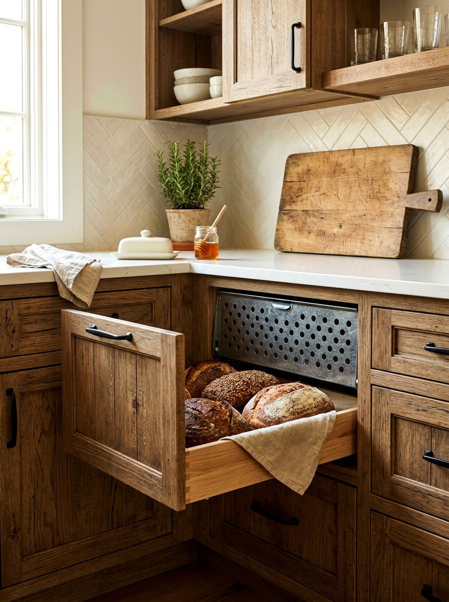 Bread Box Drawer - 30 kitchen drawer organization ideas