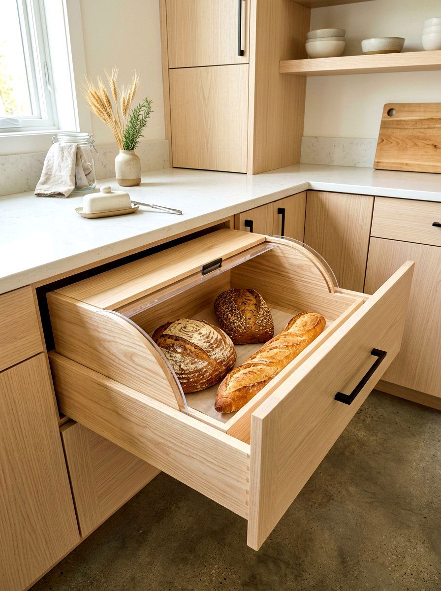 Bread Box Drawer Insert - 30 kitchen drawer pantry ideas