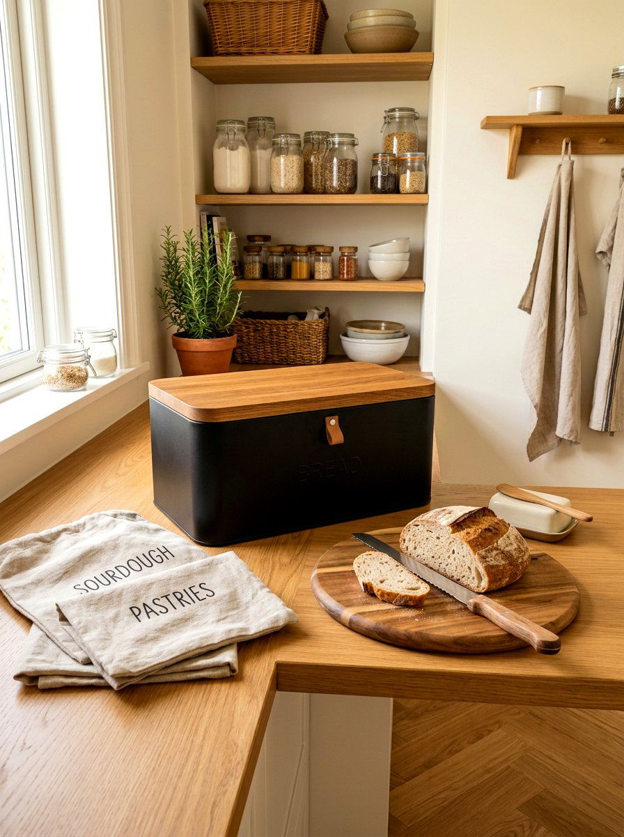 Bread Box Storage - 30 pantry organization ideas