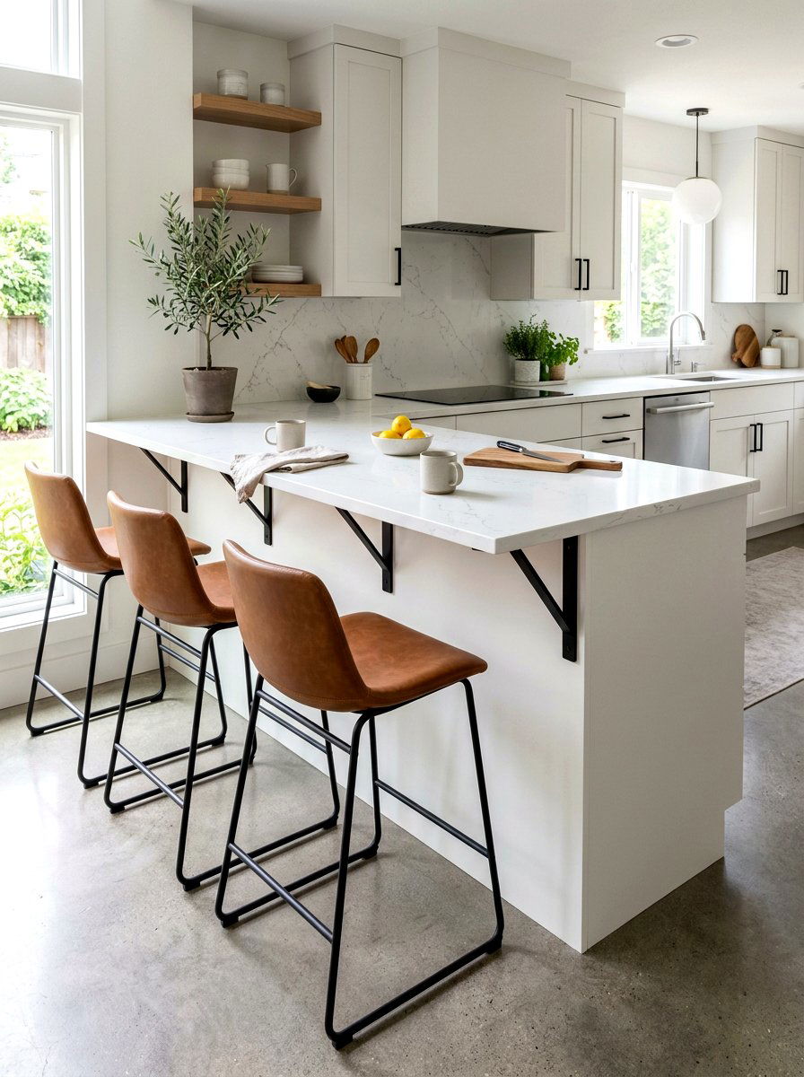 Breakfast Bar Corbel - 30 decorative corbel ideas