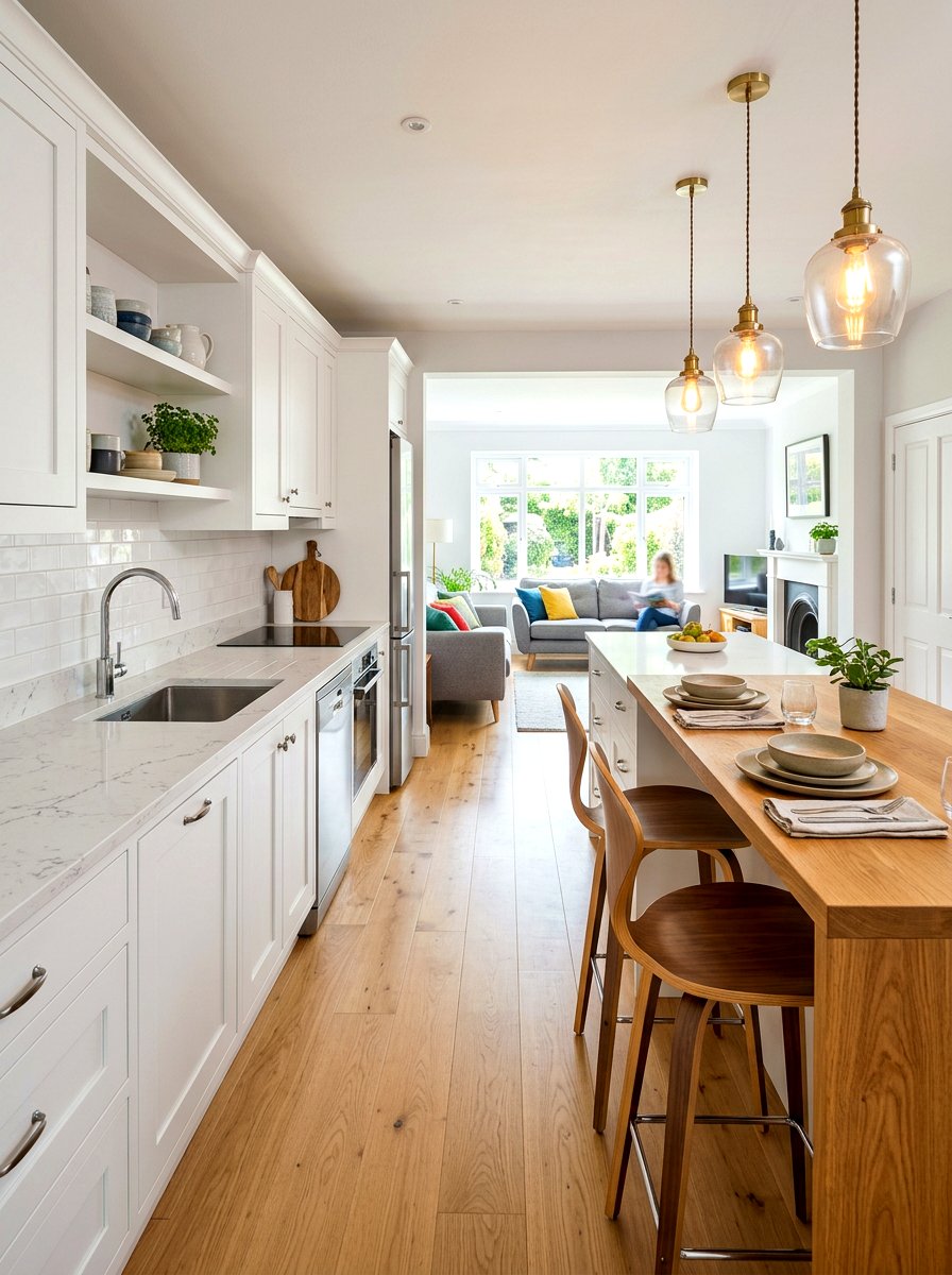 Breakfast Bar Galley Kitchen - 30 galley kitchen ideas