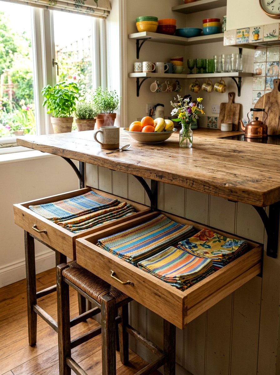 Breakfast Bar Hidden Storage - 30 concealed kitchen storage ideas