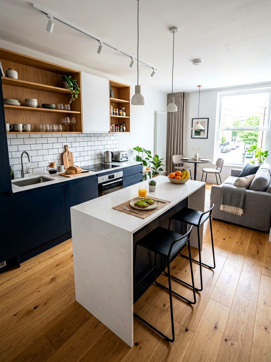 Breakfast Bar Kitchenette - 30 studio kitchenette ideas