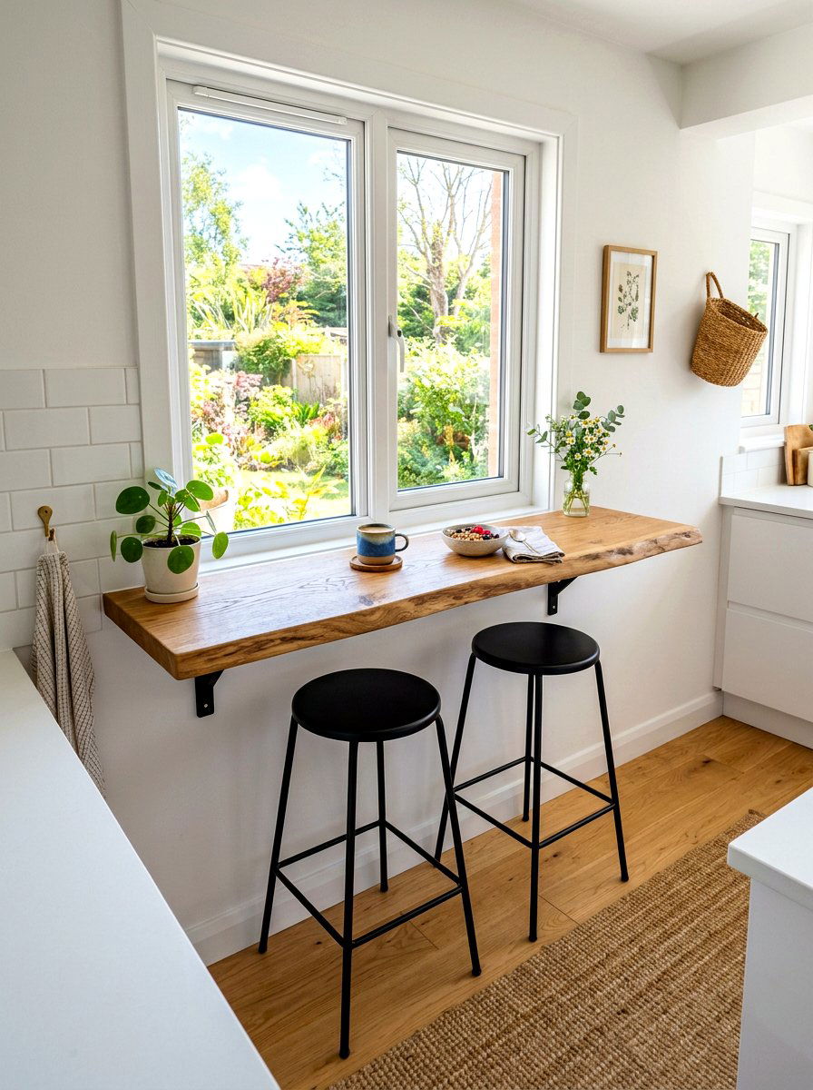 Breakfast Bar Nook - 30 scandi kitchen ideas