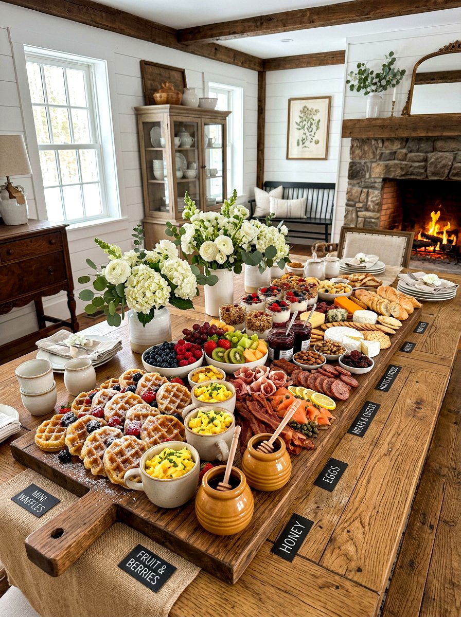 Breakfast Charcuterie Buffet - 30 breakfast buffet ideas