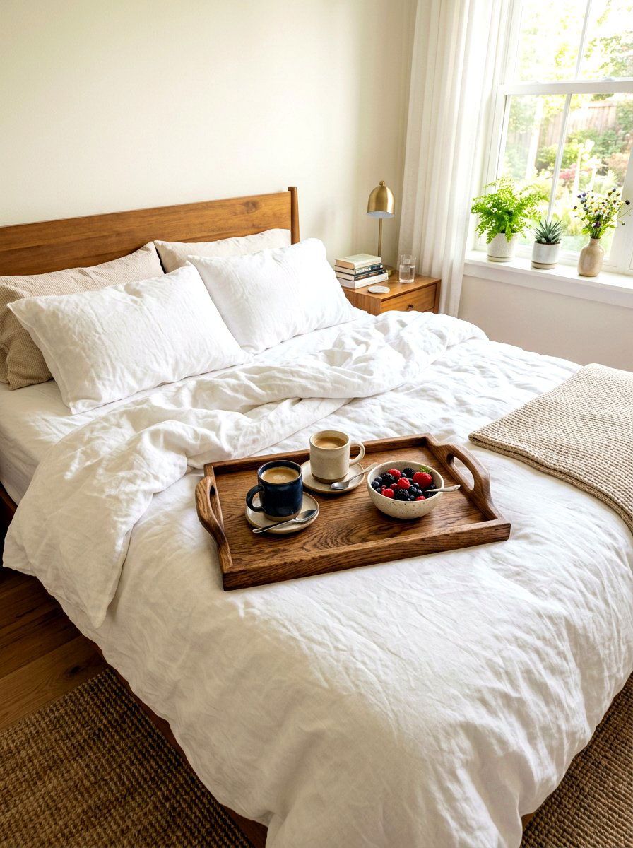 Breakfast In Bed Tray - 30 quiet romance home ideas