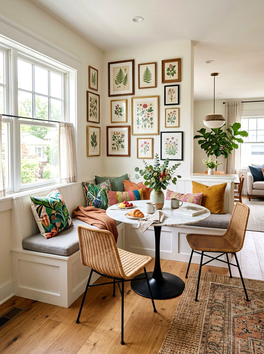 Breakfast Nook Corner - 30 apartment dining room ideas