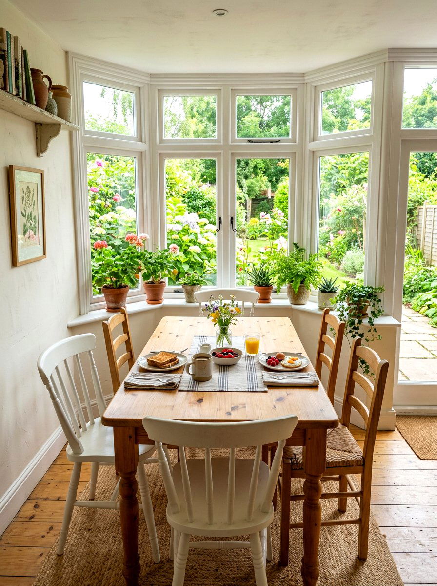 Breakfast Nook Near Window - 30 eat in kitchen ideas