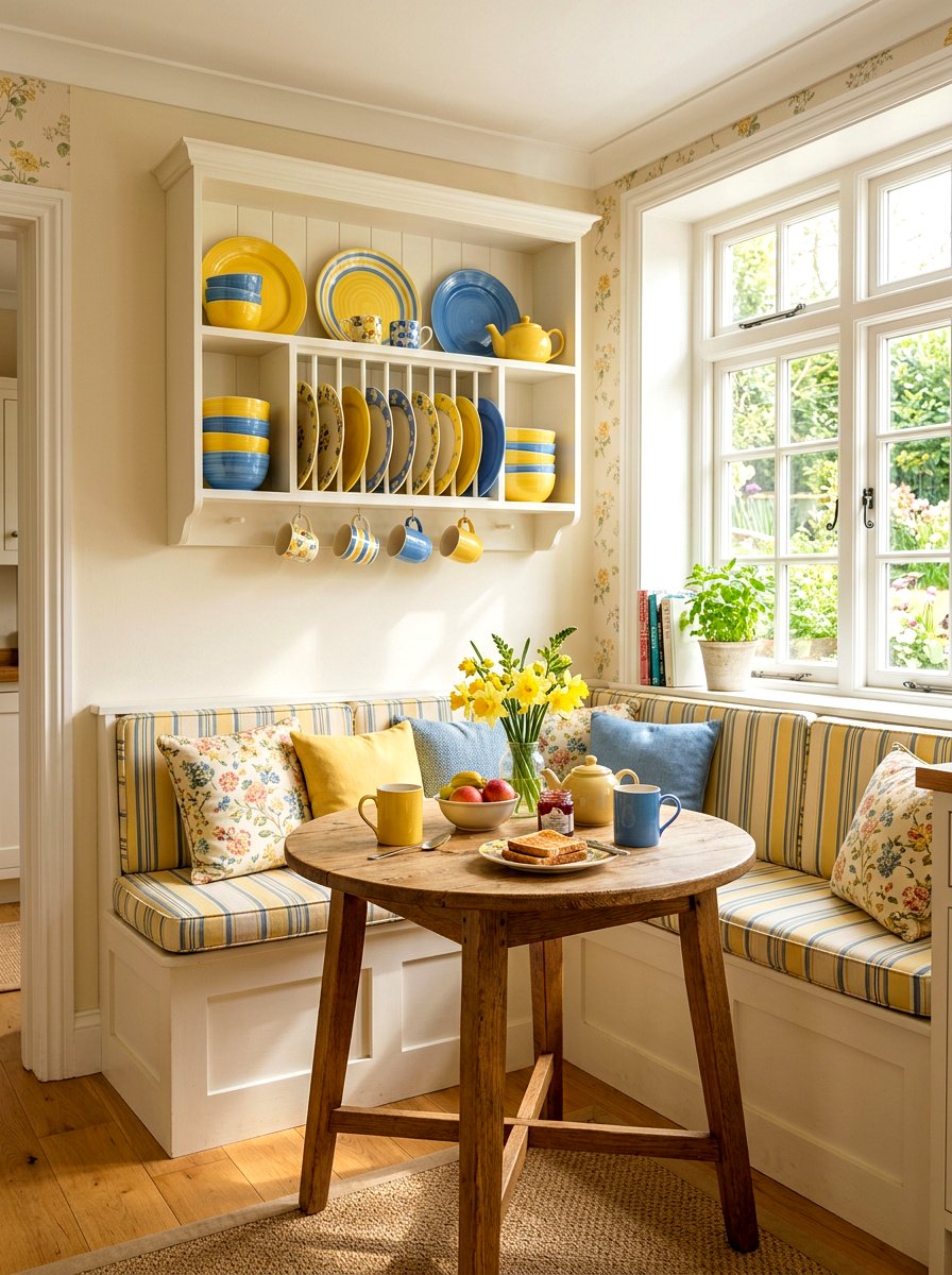 Breakfast Nook Plate Rack - 30 plate rack wall ideas