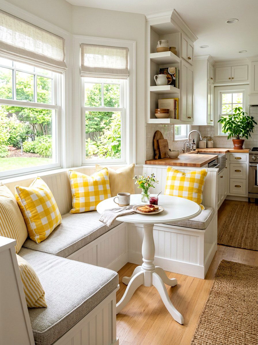 Breakfast Nook Seat - 30 bay window seating ideas