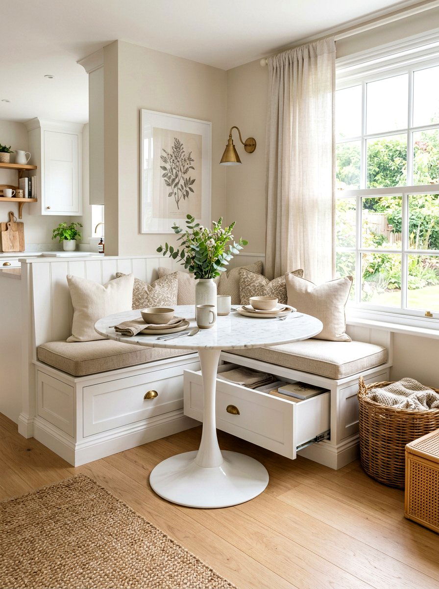 30 Breakfast Nook Bench Ideas for Cozy Seating and Storage