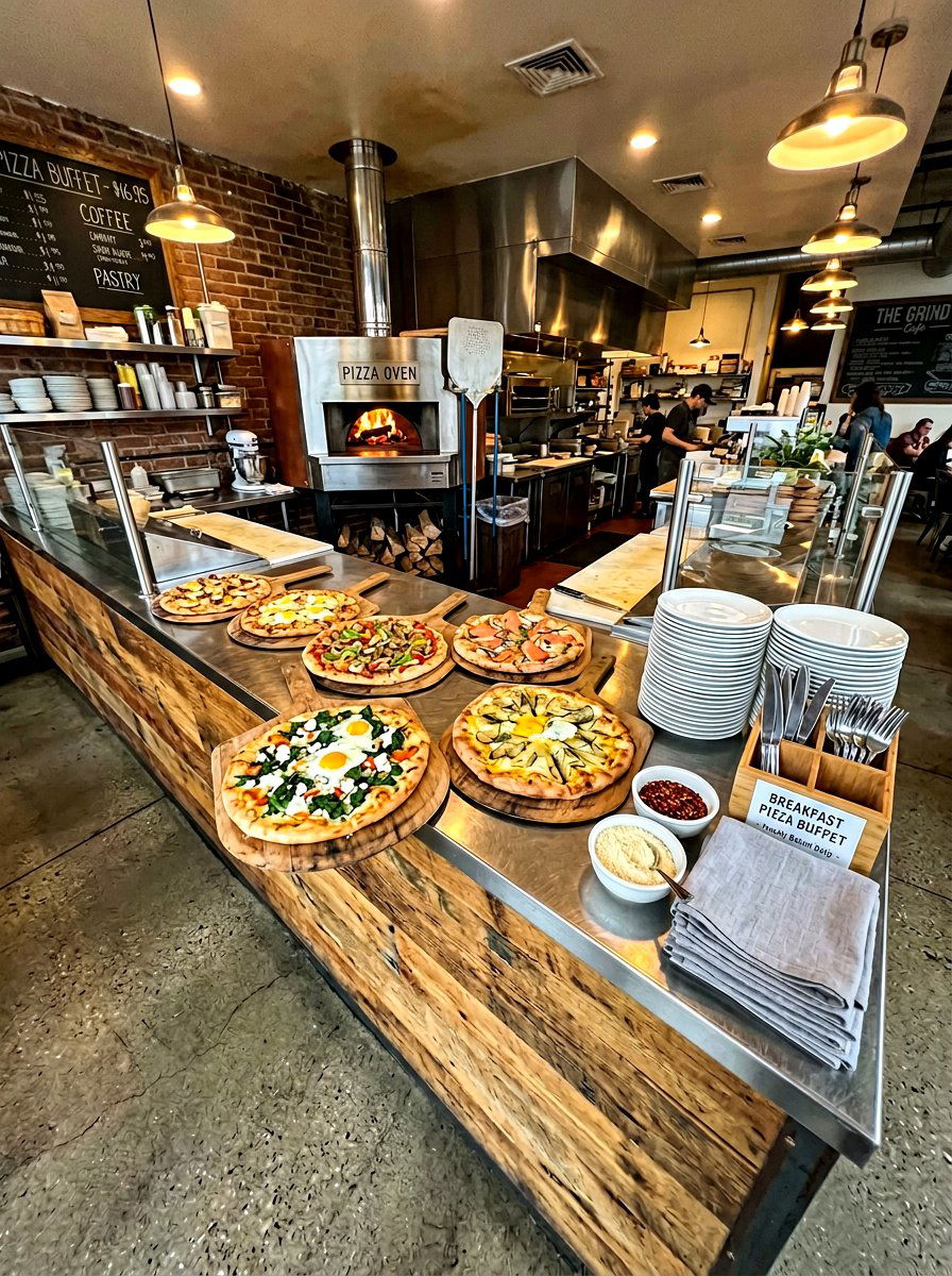 Breakfast Pizza Buffet - 30 breakfast buffet ideas