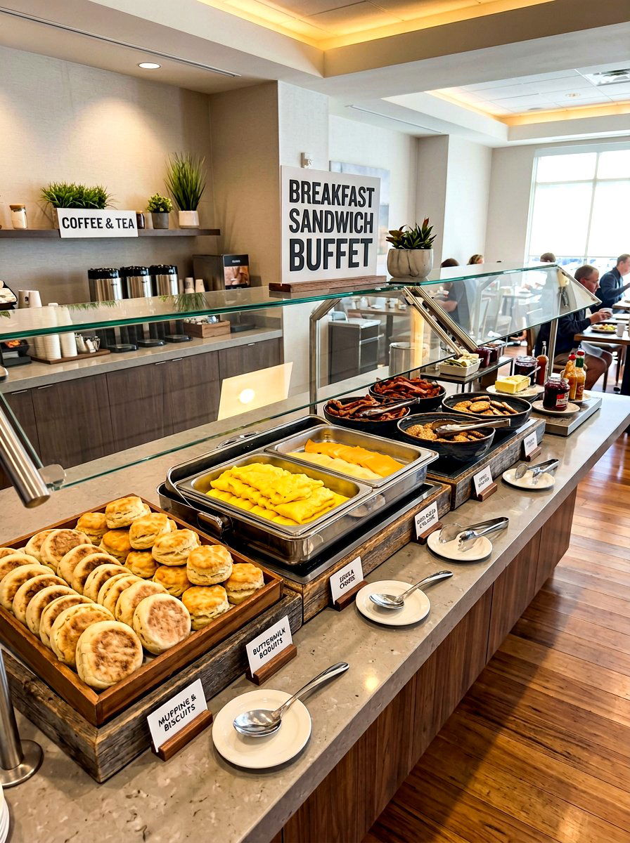 Breakfast Sandwich Buffet - 30 breakfast buffet ideas
