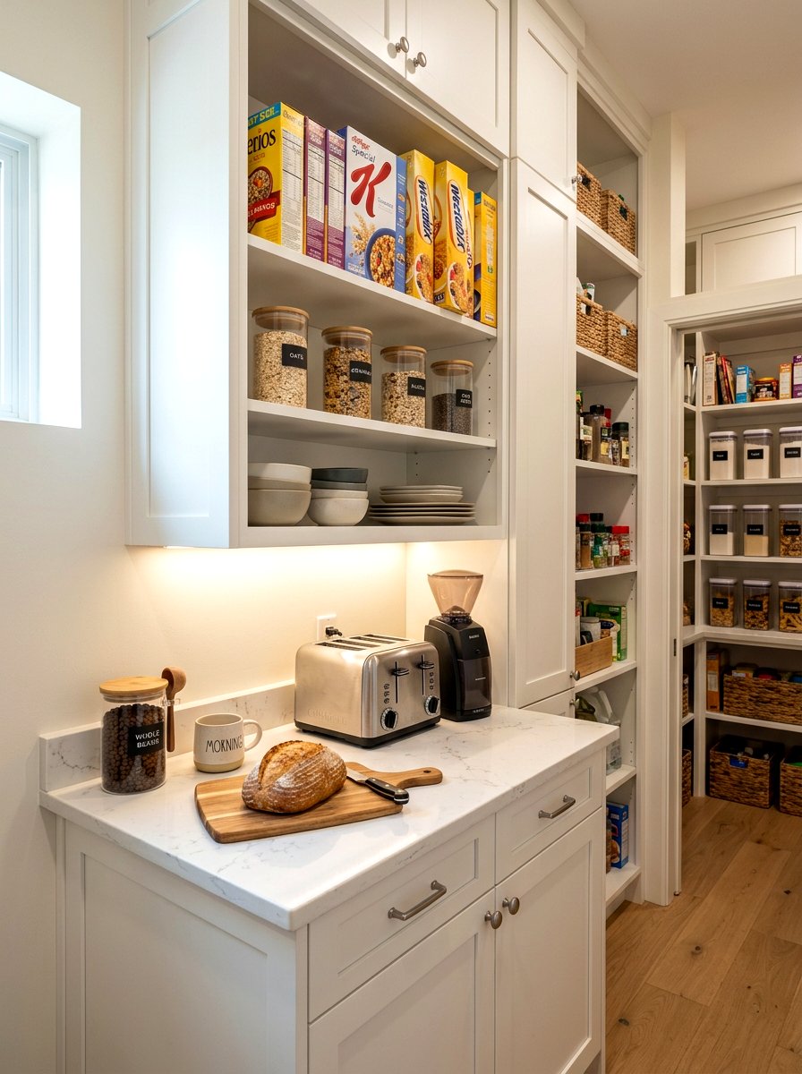 Breakfast Station In Walk In Pantry - 30 built in breakfast station ideas