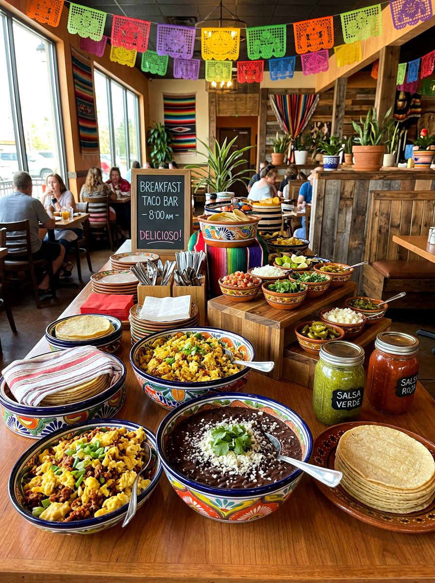 Breakfast Taco Buffet - 30 breakfast buffet ideas